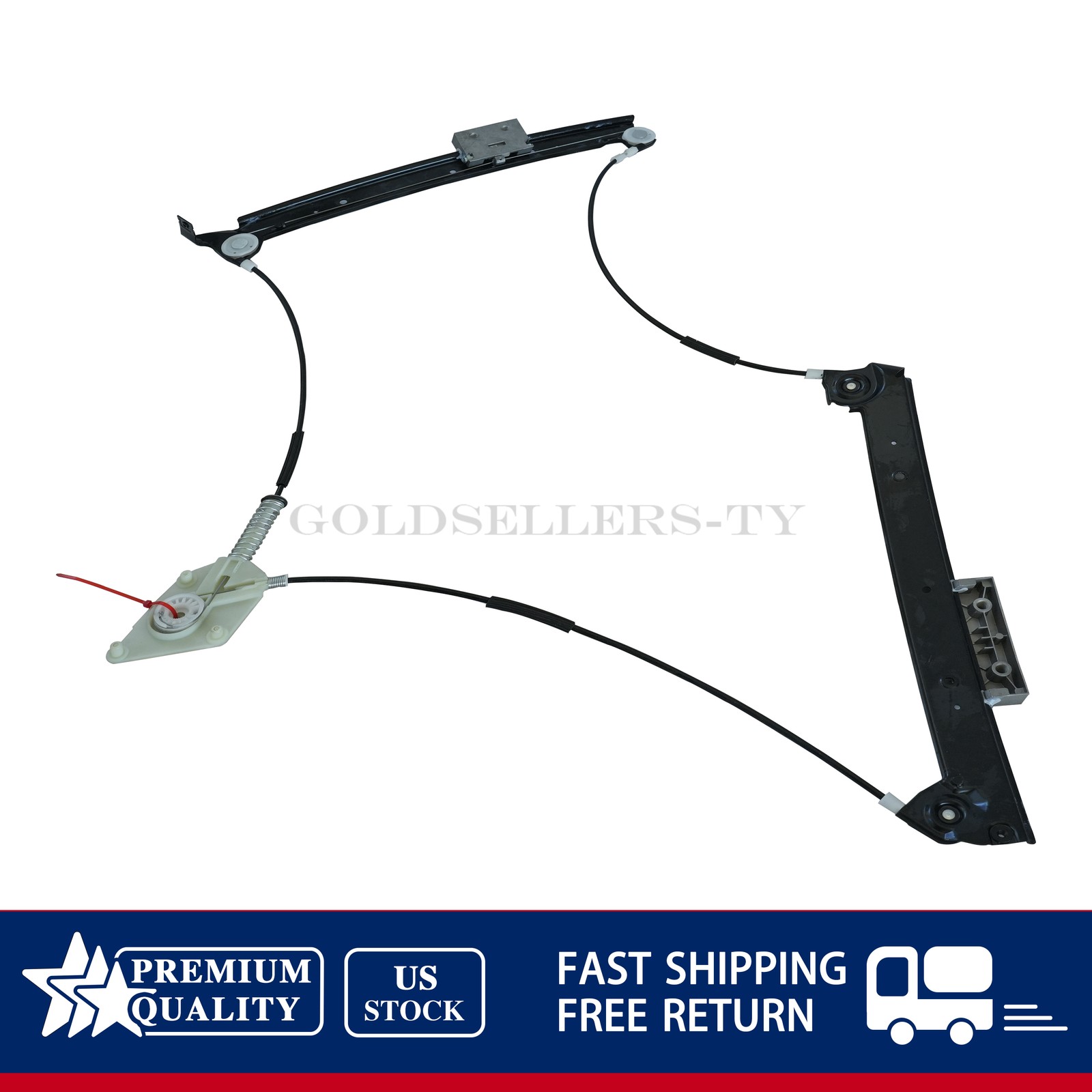 For 04-18 Bentley Continental GT Coupe Front Left Window Regulator 3W0837401J US