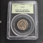 1937 5c Buffalo Nickel PCGS MS65 Ready to ship