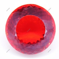 Certified 209.70 Ct Natural Mexican Fire Opal Red Orange Cushion Loose Gemstone
