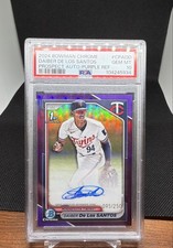2024 Bowman Chrome - Daiber De Los Santos #CPA-DD Purple Refractor /250 (AU, RC)