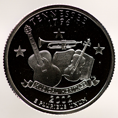 2002-S Tennessee State Quarter - Gem Proof - 90% Silver - .1808