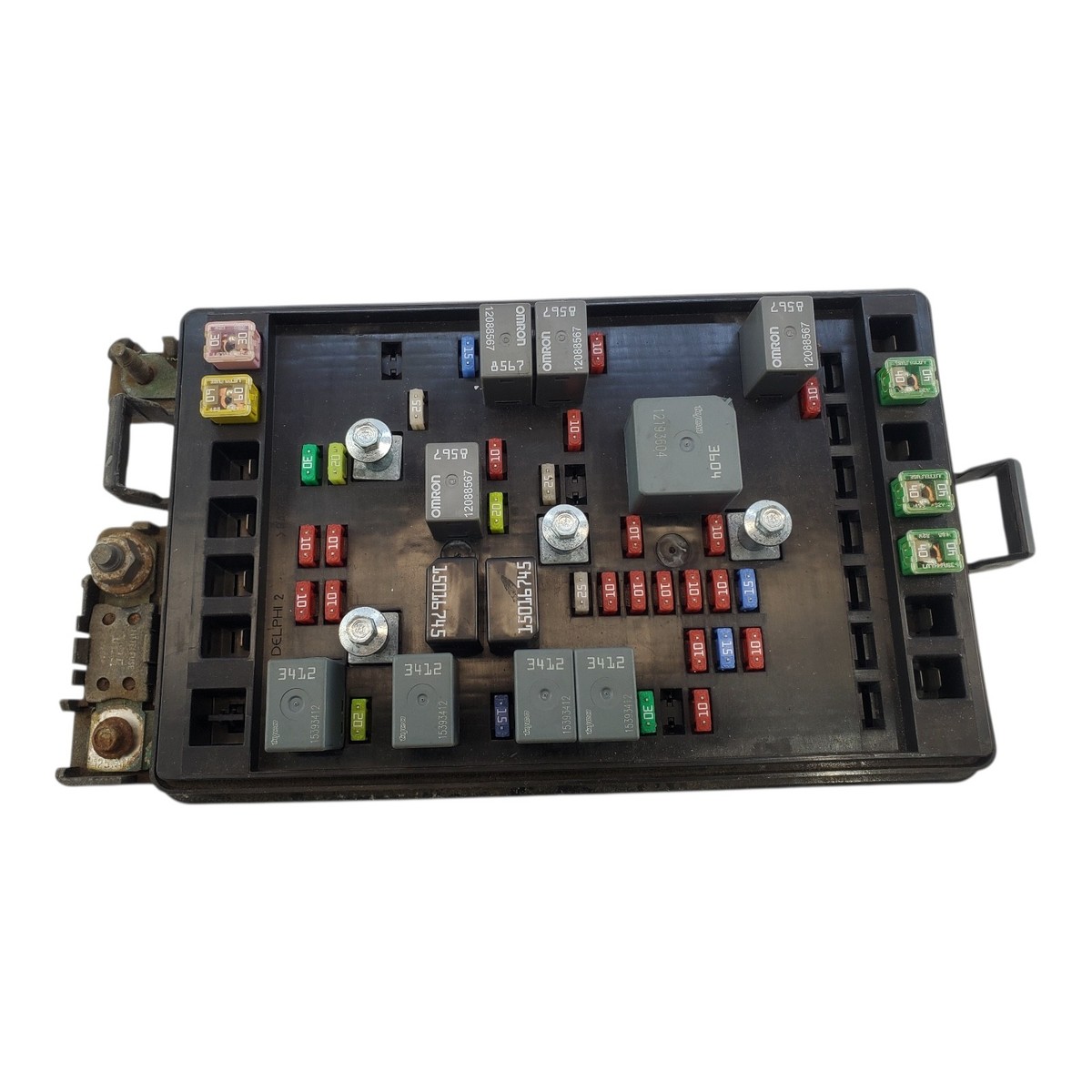 2003 gmc envoy cigarette lighter fuse Interior Box Location: SLT 4.2L 6 Cyl 2003 GMC ENVOY FUSE BOX