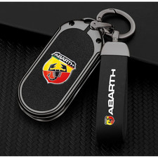 Abarth Schlüsselschutz und Schlüsselring eloxiertes Metall 500 595 695 124 Geschenk Zubehör