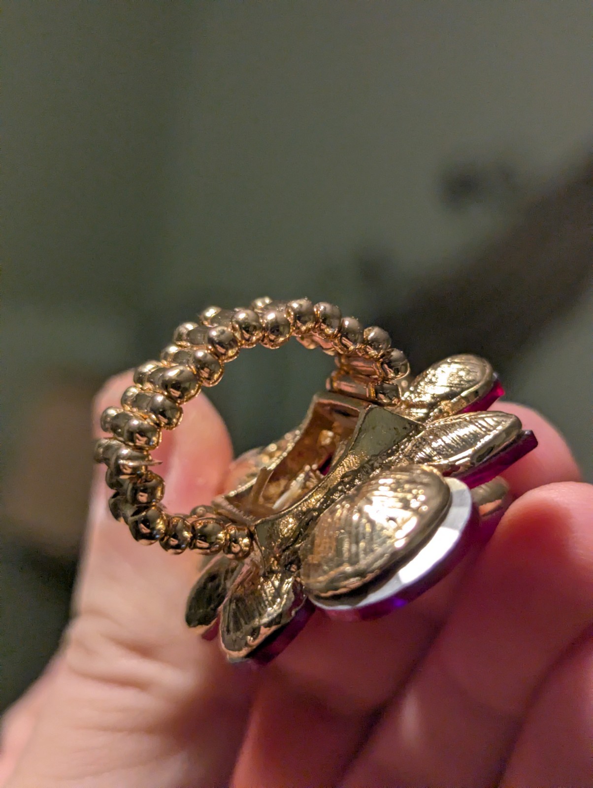 Fuchsia stretch Ring - image 2