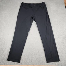 Vuori Pants Mens 34 Black Meta Technical Chino Casual Athleisure