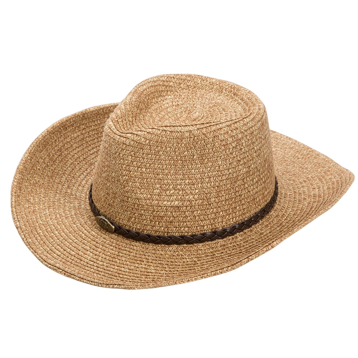 Women Men’s Western Cowboy Hat Summer Straw Hat Mexican Cowgirl Hat Newsboy S...