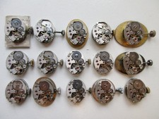 PUW cal. 1175 Germany watch movements 15 pcs - for parts