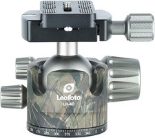 Leofoto LH-40 Series Low Profile Ball Head QR Plate, Arca, Camo, LH-40-CAMO