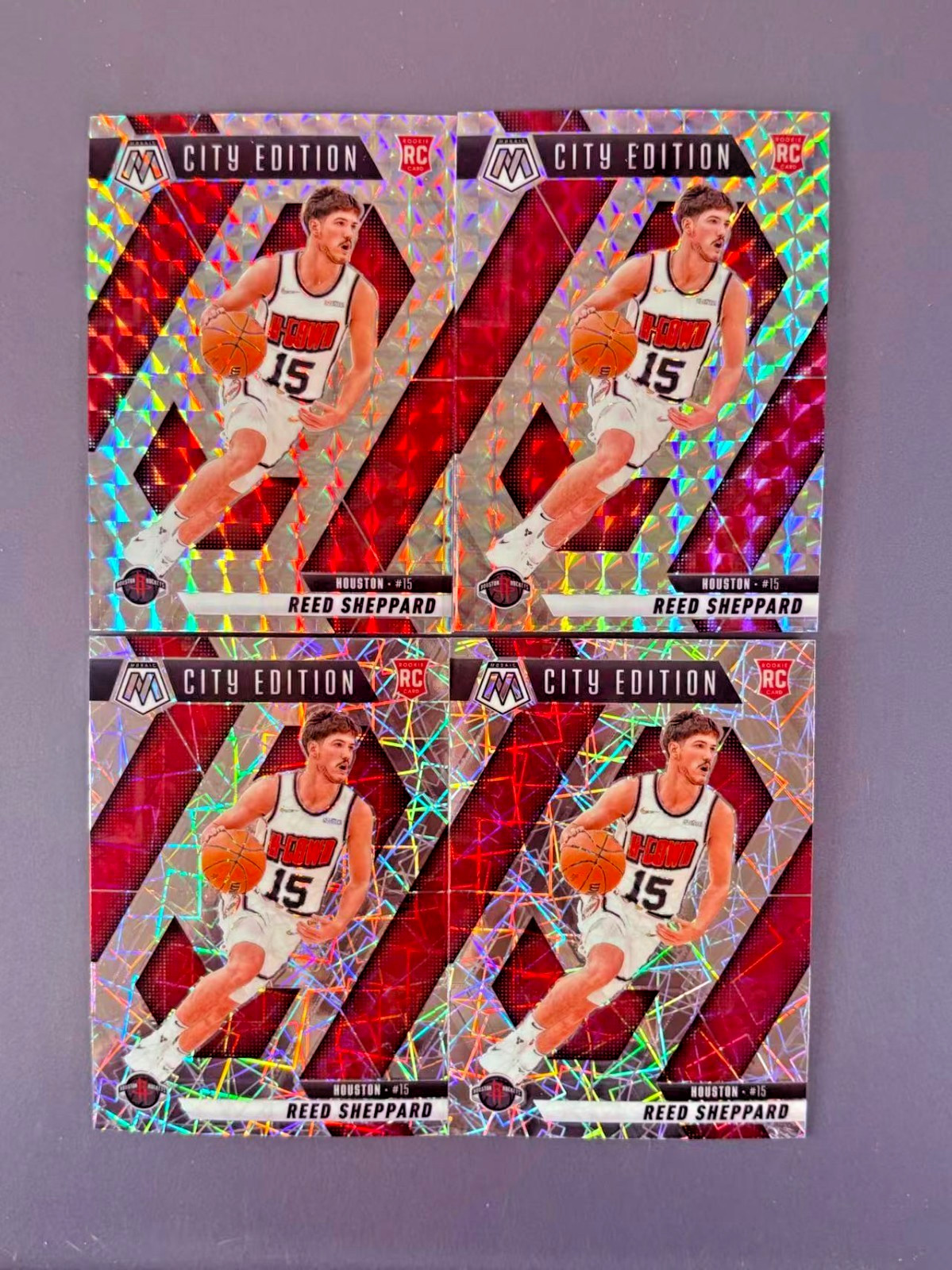 Reed Sheppard 2024-25 Panini Mosaic Basketball Mosaic Prizm RC #276