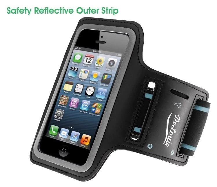 Brazalete DeLouie Deportes Correr Entrenamiento Compatible con iPhone 5 / 5S / 5C - RÁPIDO Foto 2 de 4