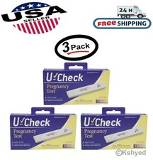 U Check Pregnancy Tests/Prueba De Embarazo 99 Accurate 3 Pack - New