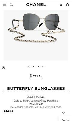 $1,675 Chanel Butterfly 4274Q Sunglasses with chain 59-16 $1,675 Chanel Butterfly 4274Q Sunglasses with chain 59-16