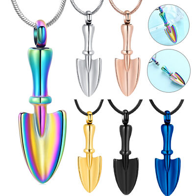 Stainless Steel Shovel Pendant Cremation Urn Pendant Necklace for Cremation Ashe