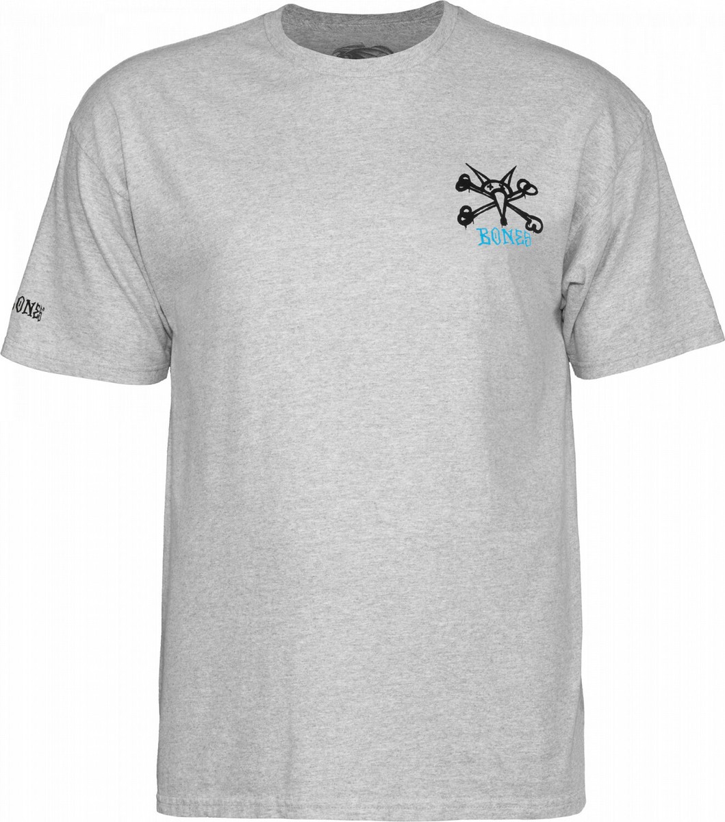 Powell Peralta RAT BONES Skateboard T Shirt ASH GREY | eBay