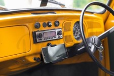 VW Beetle Phone Holder Classic Beetle Ashtray Coin Tray *BLACK*