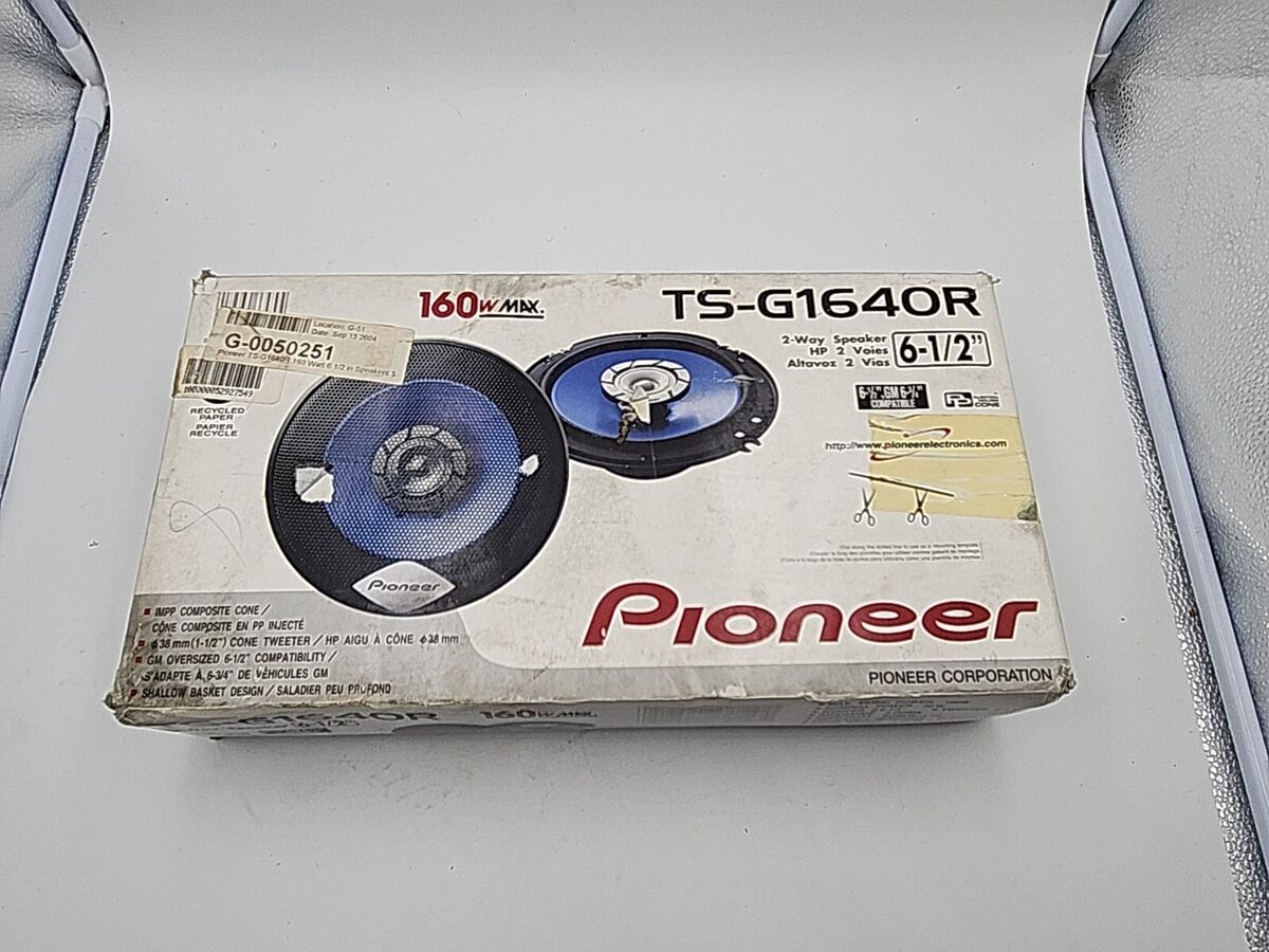 PIONEER 2 way Speakers TSG1640R 6.5 160W Max Pair Blue NEW PIONEER 2 way Speakers TSG1640R 6.5 160W Max Pair Blue NEW