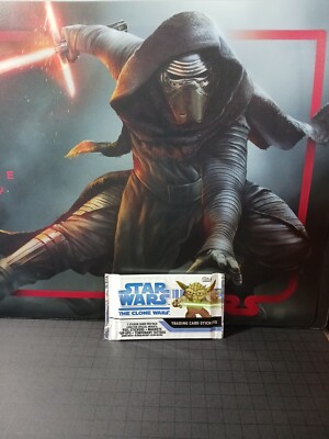 Topps Star Wars The Clone Wars 7 Sticker Cards Pack  Sealed 2008 Ahsoka Tano RC