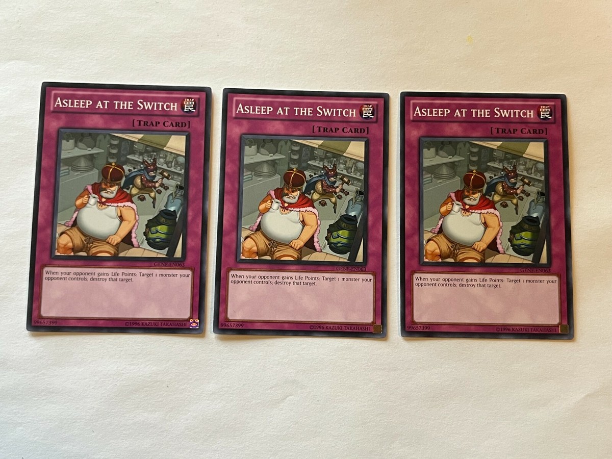 3X Asleep at the Switch - GENF-EN063 x3 Yugioh Yu Gi Oh! 3 Playset