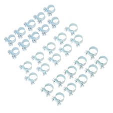 30 Pack 1/4" 5/16" 3/8" Fuel Injection Hose Clamps / Auto Fuel Clamps New