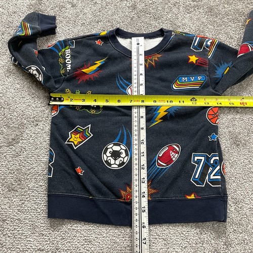 Garanimals Pullover Sweatshirt Kids Boys 5T Multicolor All Over Print Crew Neck - Picture 5 of 8