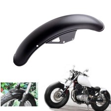 Universal Motorbike Front Mudguard Fender Wheel Metal Matt Black Mud Flap Part