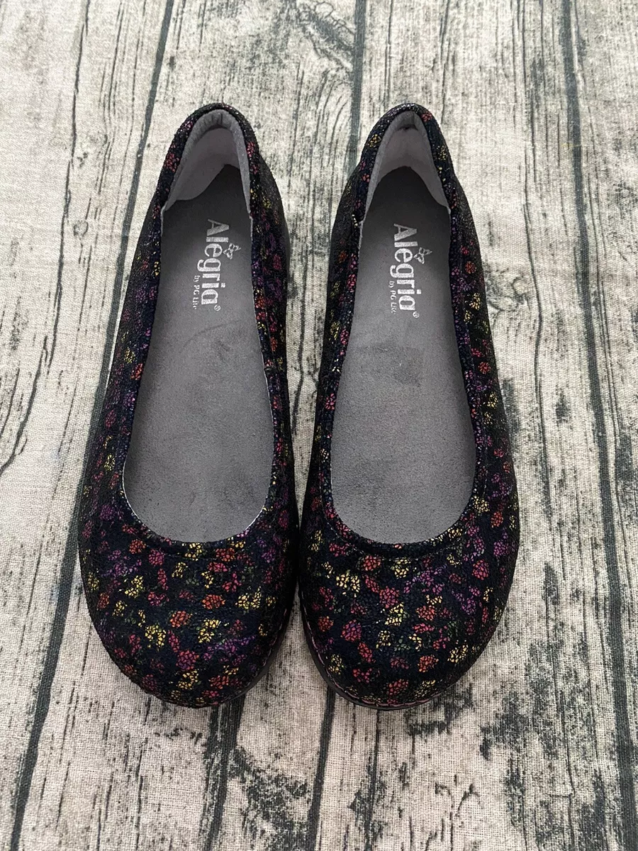 Alegria Women Petal Size 8M Floral Ballet Flats eBay