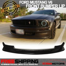 Fits 05-09 Ford Mustang V6 Sport Style Front Bumper Lip Spoiler Unpainted PU