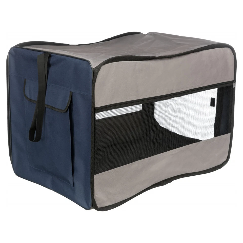 Trixie Soft Kennel Twister blau/grau - Hunde Transportzelt, Pop-Up, Outdoor - Bild 2 von 4