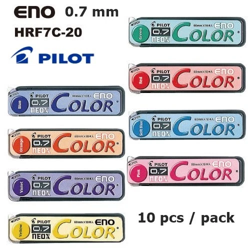  Pilot Color Eno Erasable Mechanical Pencil - 0.7 mm - 8 Color  Bundle