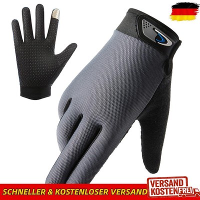 Vollfinger-Handschuhe für Herren, Touchscreen, Mesh, Sport, Radfahren, Handhands