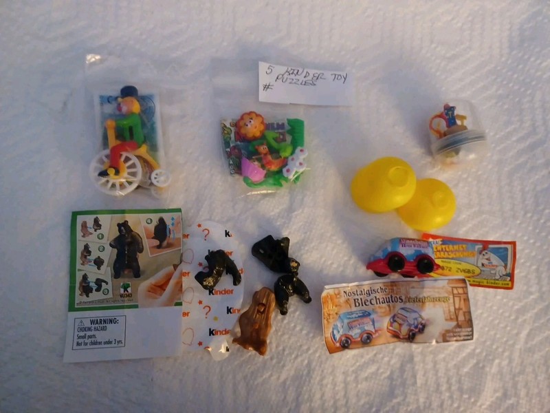 VINTAGE GUMBALL/VENDING  RARE KINDER TOY PUZZLES LOT OF 5