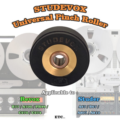 Andruckrolle Revox B77 A700 PR99 C270 C274 Studer A67 B67 A807 A810 Pinch Roller