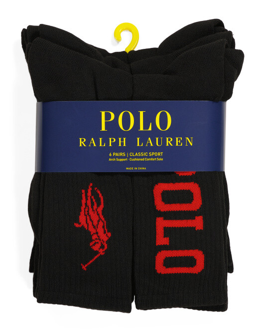 POLO RALPH LAUREN 6pk Смешанный экипаж Атлети 6190₽