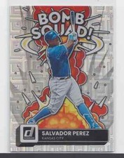 SALVADOR PEREZ: MLB -2022 - PANINI - DONRUSS BOMB SQUAD VECTOR - CARD No # BS-1