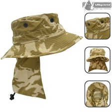 Britische Armee Buschhut + Nackenschutz Tropical Desert DPM Boonie Dschungelhut