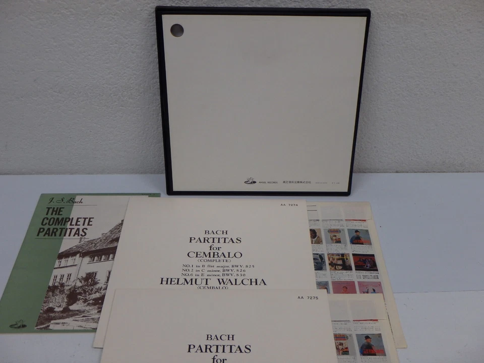 BACH Partitas For Cembalo Complete WALCHA NM! JAPAN RED 2xLP BOX Angel AA 7274-5 - Image 3 of 4