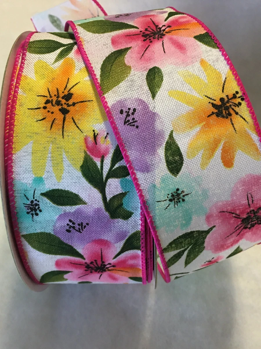Floral sale print ribbon