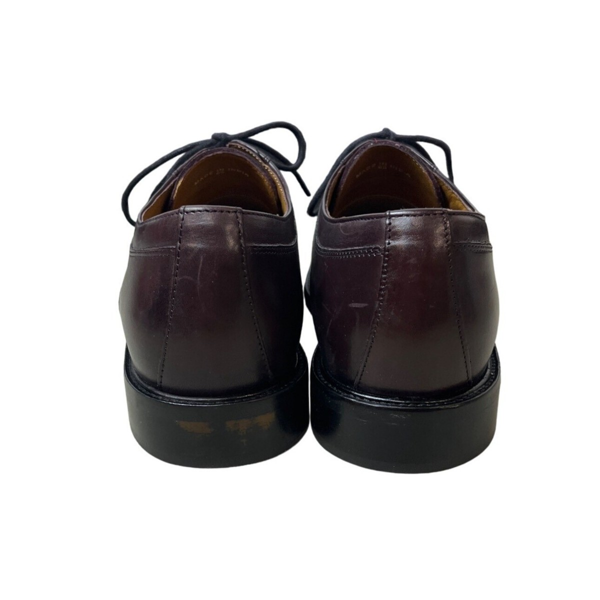 Bostonian Men\'s Burgundy Pollino Lace Up Shoes Sz 12M Bostonian Burgundy Wingtip Oxfords Foot Saver Full Leather  main image 4