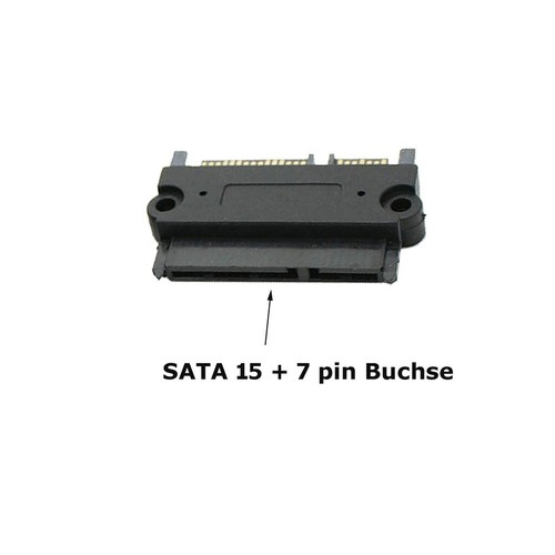 Q05 SATA Cable 7+15 Pin Data & Power Cable Combo Extension Adapter - Picture 4 of 9