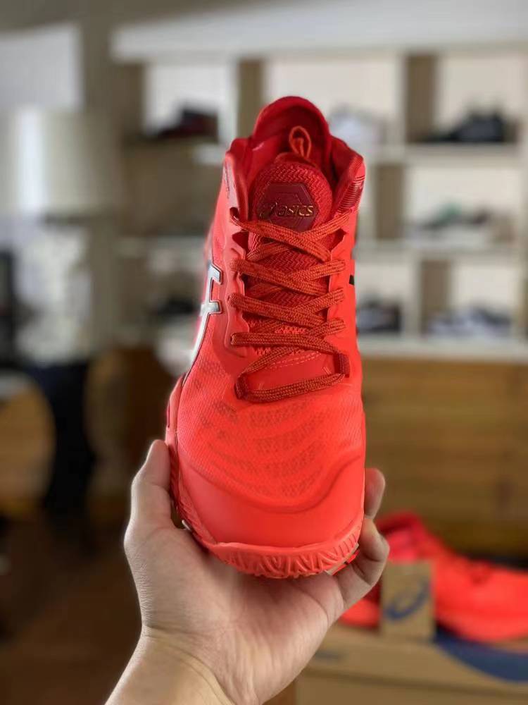 Asics Metarise Tokyo MidTop Red Men's Volleyball Shoes Free Shipping