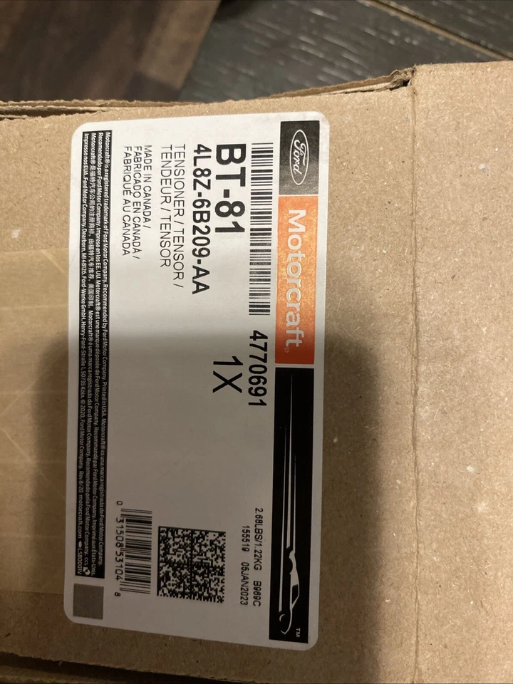 BT-81 Motorcraft 配件皮带张紧器适用于福特 Escape Fusion Mercury 水手 — 第 2/4 张图片