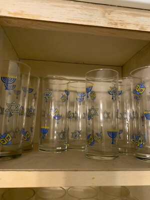 VINTAGE SET OF EIGHT OCEAN THAILAND HANUKKAH TALL