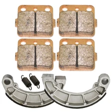 Front Brake Pads& Rear Shoes Fit HondaTRX420FPM TRX420TE TRX420TM (2007-17)
