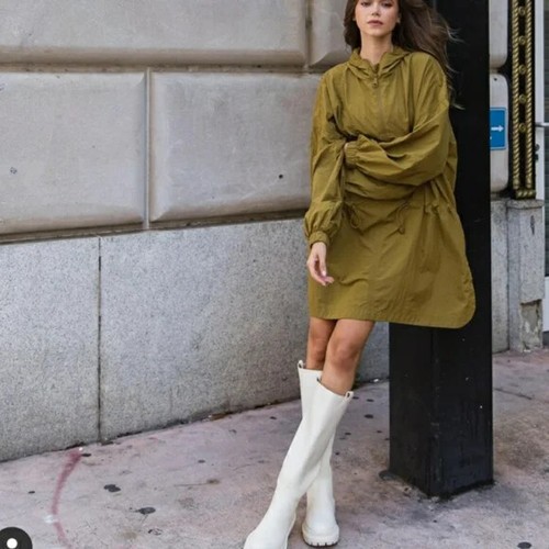 H\u0026M foldable anorak jacket olive green 