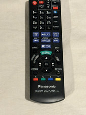 Panasonic Blu-Ray Disc Player IR6 Remote Control Black Tested