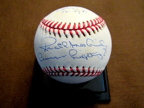 New ListingRON GUIDRY LOUISIANA LIGHTNING NY YANKEES STAT SIGNED AUTO OML BASEBALL STEINER