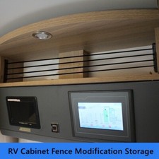 RV Cabinet Fence Modification Storage Racks Practical RV Cabinet Cargo Net