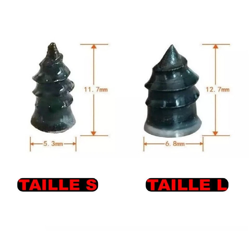 Réparation Crevaison Pneu Tubeless Voiture Moto Scooter Pneus Kit Coffret 8PCS - Photo 4/4