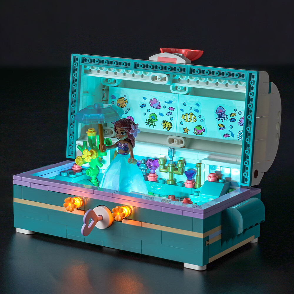 LocoLee LED Light Kit for Lego 43229 Disney Ariel's Treasure Chest