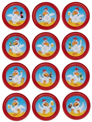 12x Drunken Louie Aufkleber oder Spielchips Ersatzchips Chips für Looping Louie